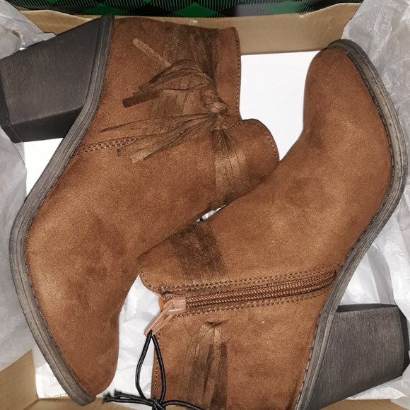 Block Heel Booties - Picture 2 of 2